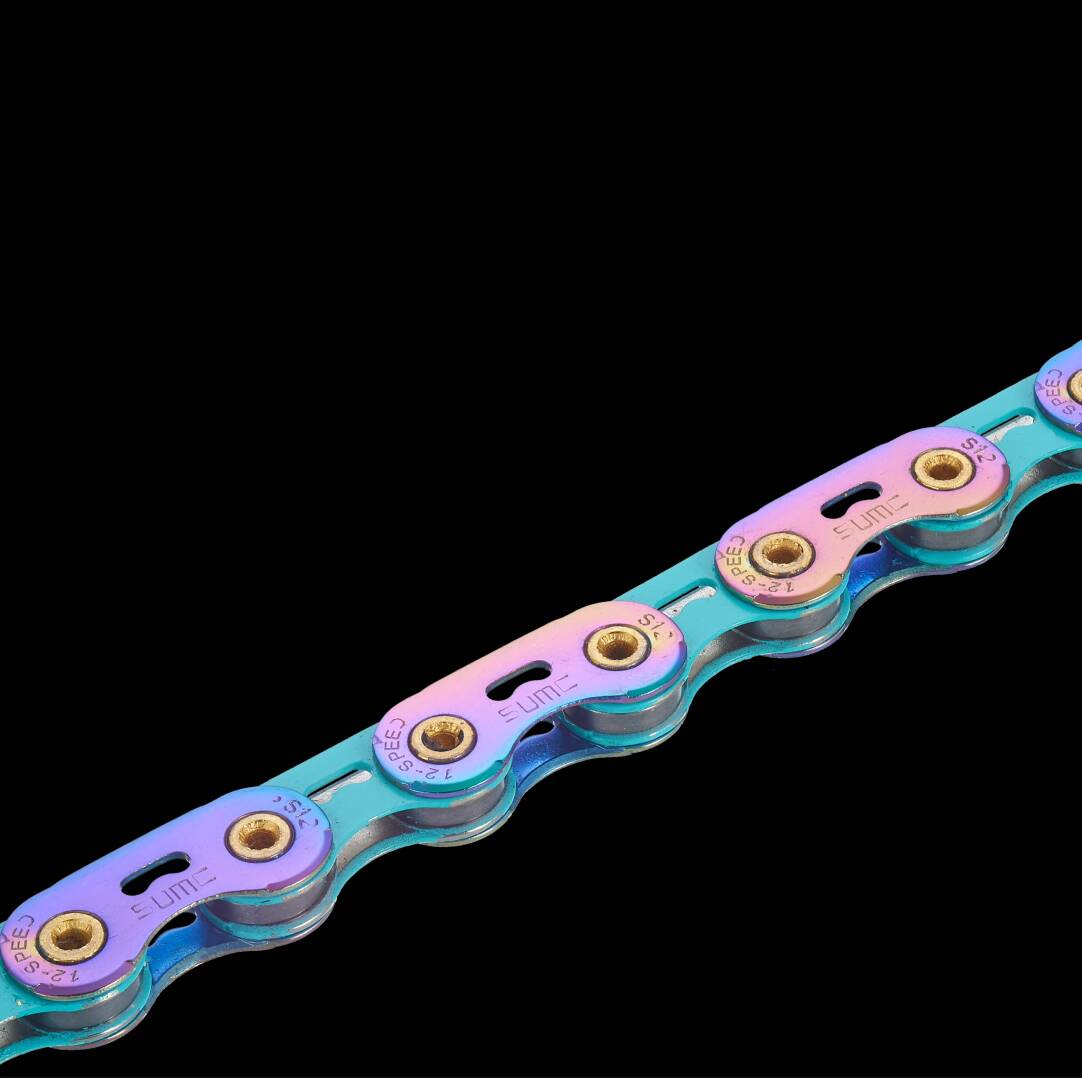 SUMC S12SLPRO 12-Speed Hollow Crescent Chain – Dual-Color Design, Compatible with Shimano 12s