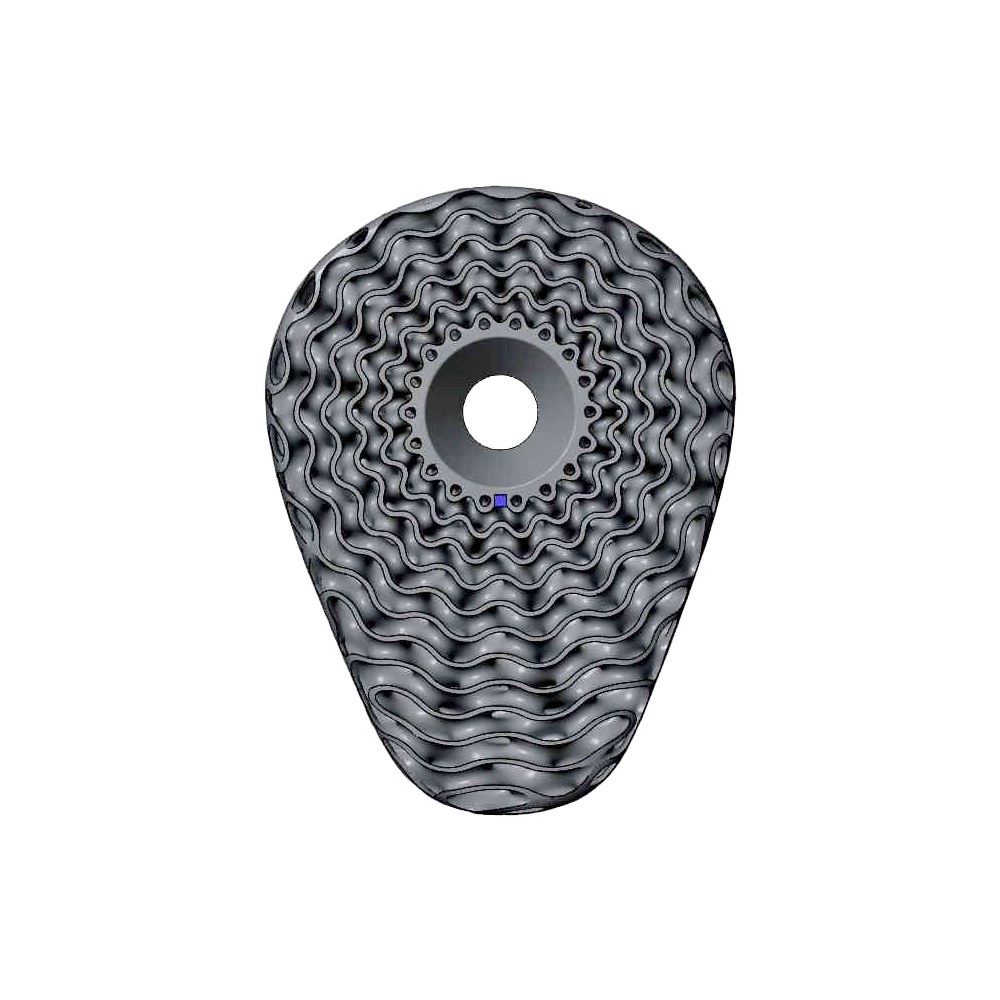 3D-printed titanium stem cap, suitable for integrated road Pinarello Most(2025) bike handlebars, 1pcs