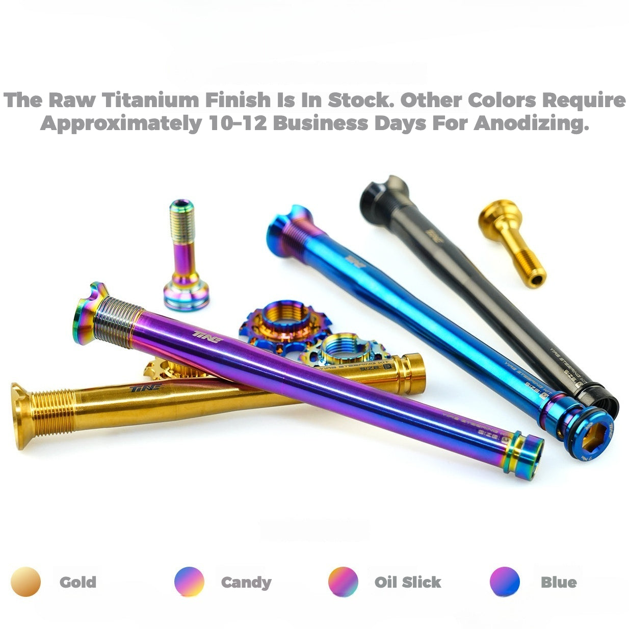 TiNE Titanium Upgrade Kit for Colnago Y1RS – Ultralight Steerer Expander & Titanium Bolt Set