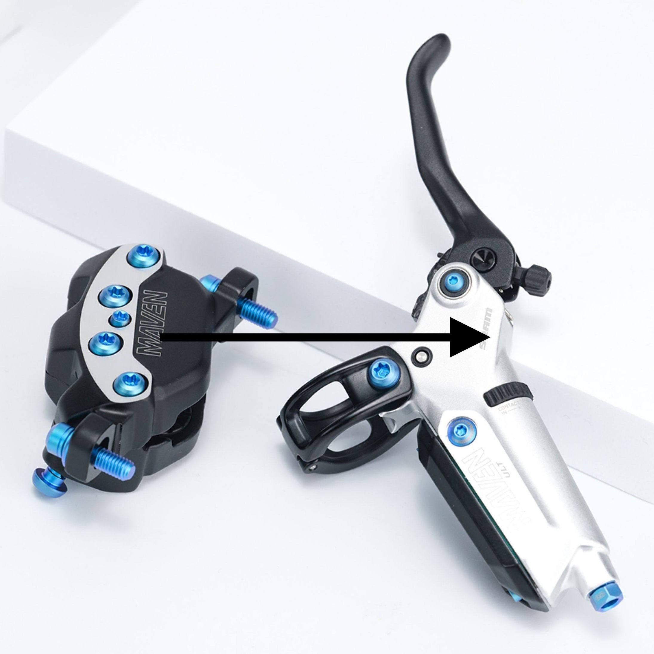 S-PARTS Titanium Bolt Upgrade Kit for SRAM MAVEN Brakes | CNC Precision | Lightweight | Full Color Options