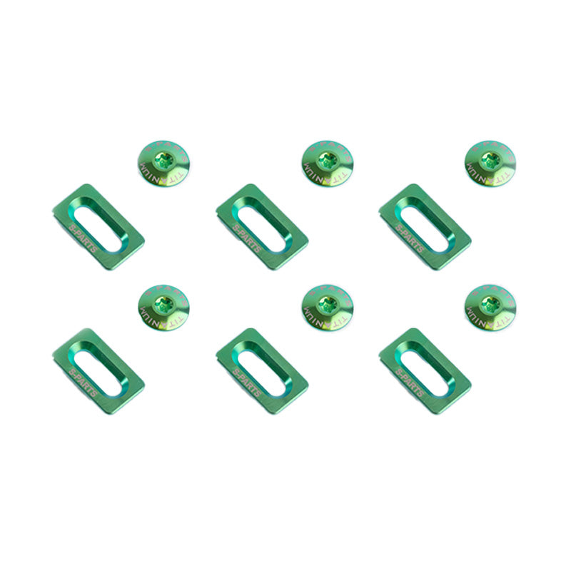 S-PARTS Titanium Alloy Cleat Screw Set for Shimano Road Bike Cleats