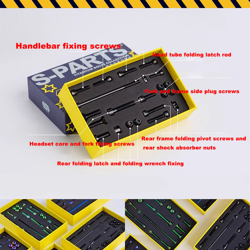 S-PARTS titanium birdy frame screw set