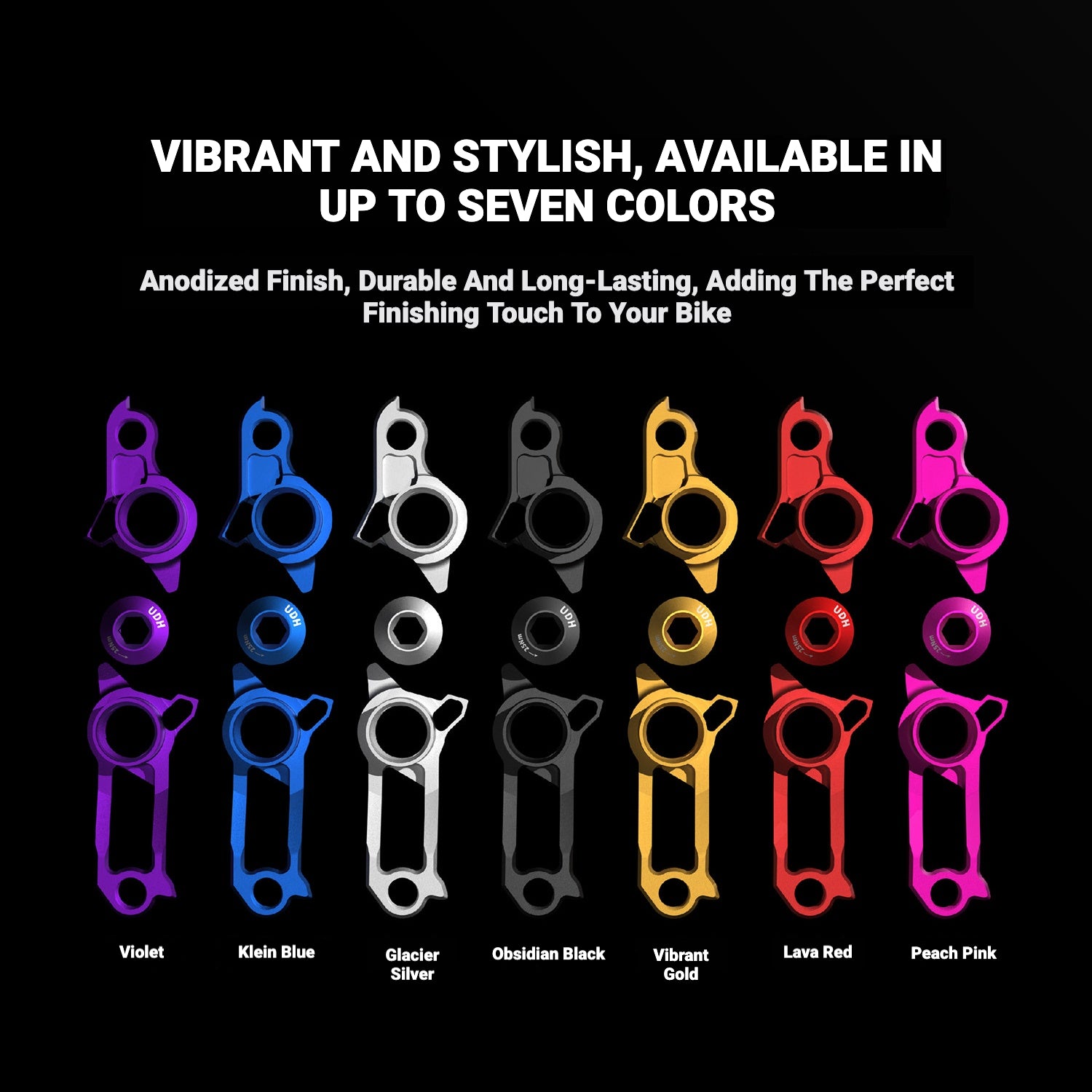 INCOLOR Lightweight UDH Derailleur Hanger|Universal Fit|7075-T6 Aluminum|Ultralight