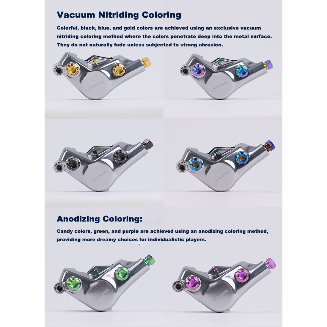 S-PARTS Road Bike Disc Brake Titanium Alloy Screw Set for SRAM RED Force Rival 12-speed AXS