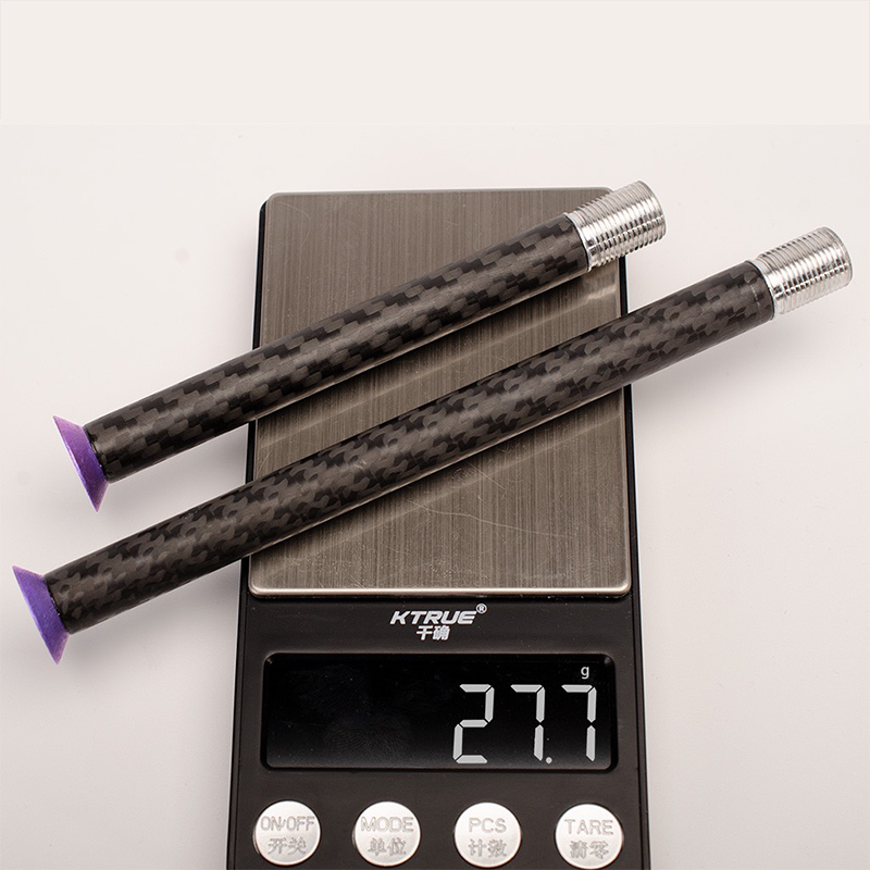 Custom Ultralight Carbon-Titanium Thru Axle – 28g Per Set