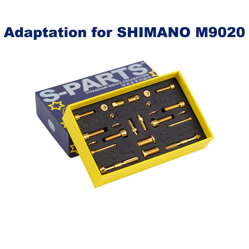 S-PARTS Mountain Bike Disc Brake Titanium Screw Set for Shimano M9020 Series