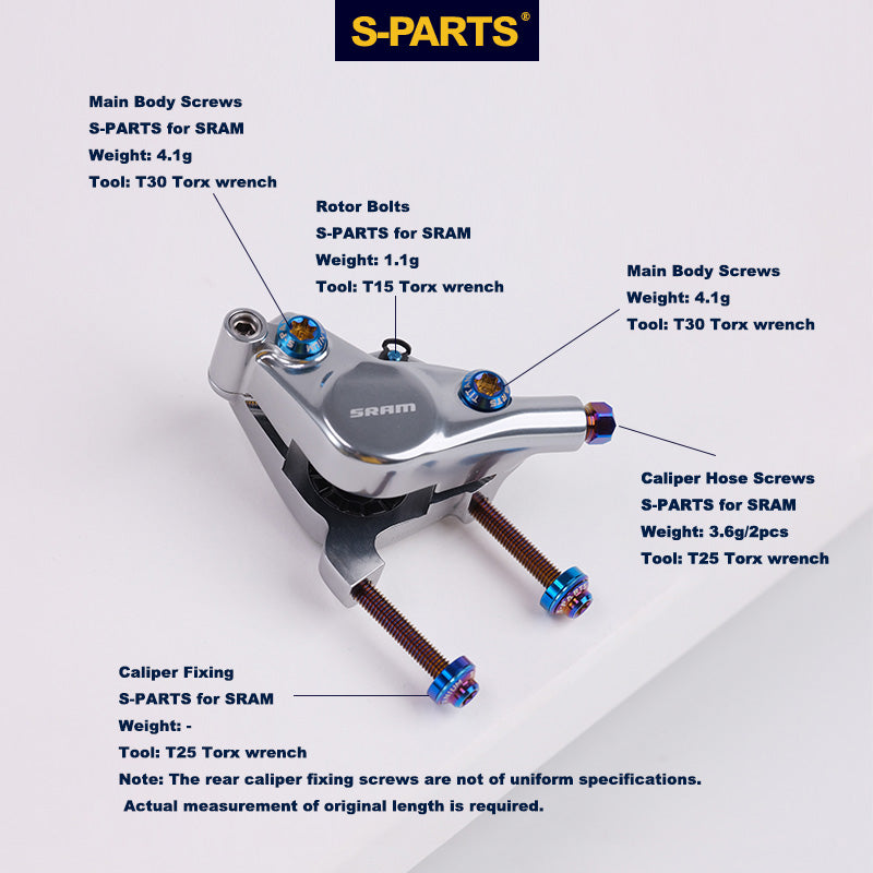 Upgrade Your Ride with Titanium Bolts for SRAM Series Components from S-Parts