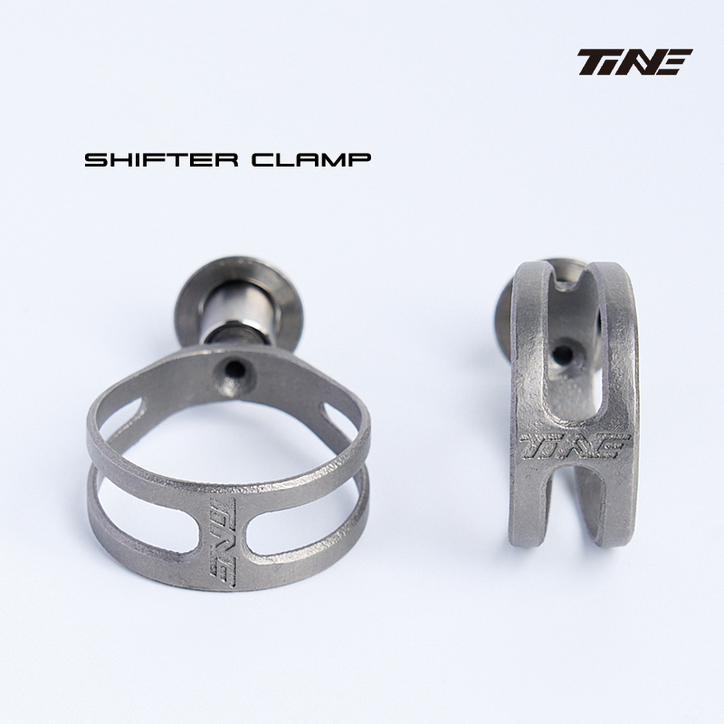 TINE Ultra-Light CNC Titanium Shifter Clamp Ring – Compatible with Shimano, SRAM 12S, Campagnolo 6.8 g per pair