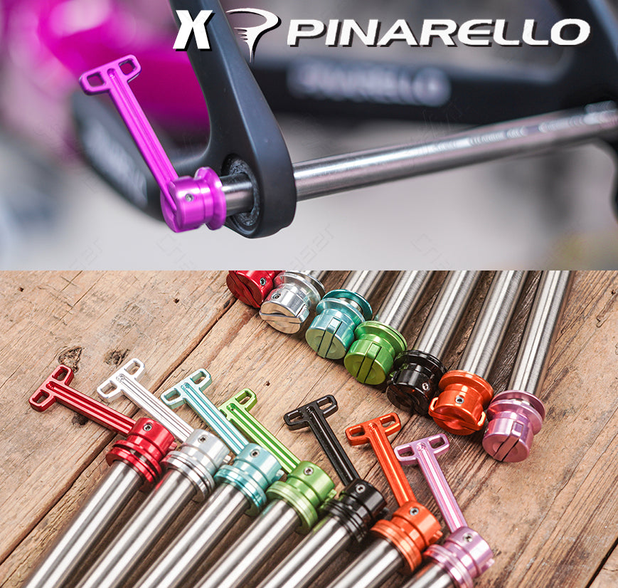 12mm Ultralight Titanium Alloy Concealed Quick-Release Thru-Axle for Pinarello F