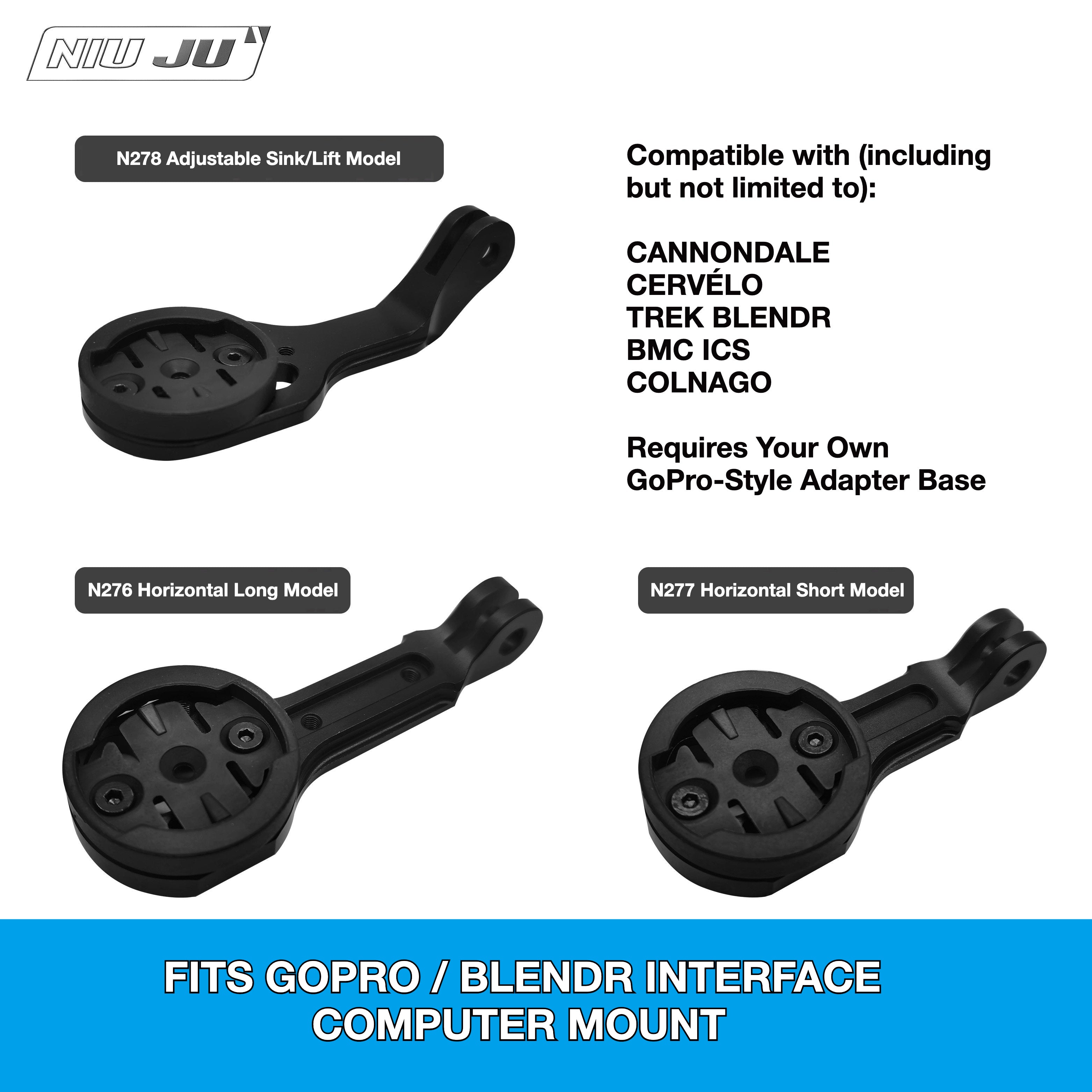 TREK BLENDR Computer Mount for Madone | Garmin Wahoo GoPro