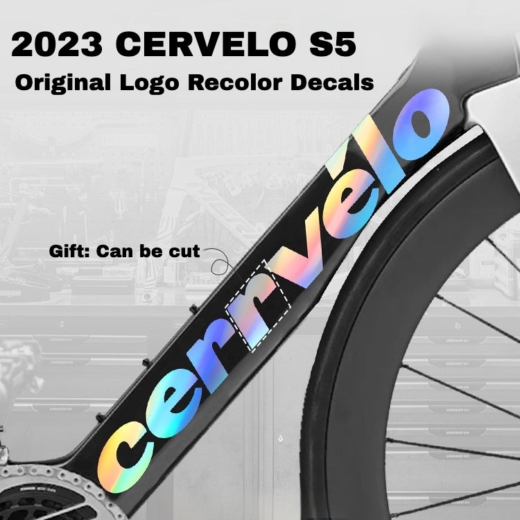 2023 cervelo S5 Frame Logo Color Decals｜Down Tube & Head Tube Sticker Kit｜48–56