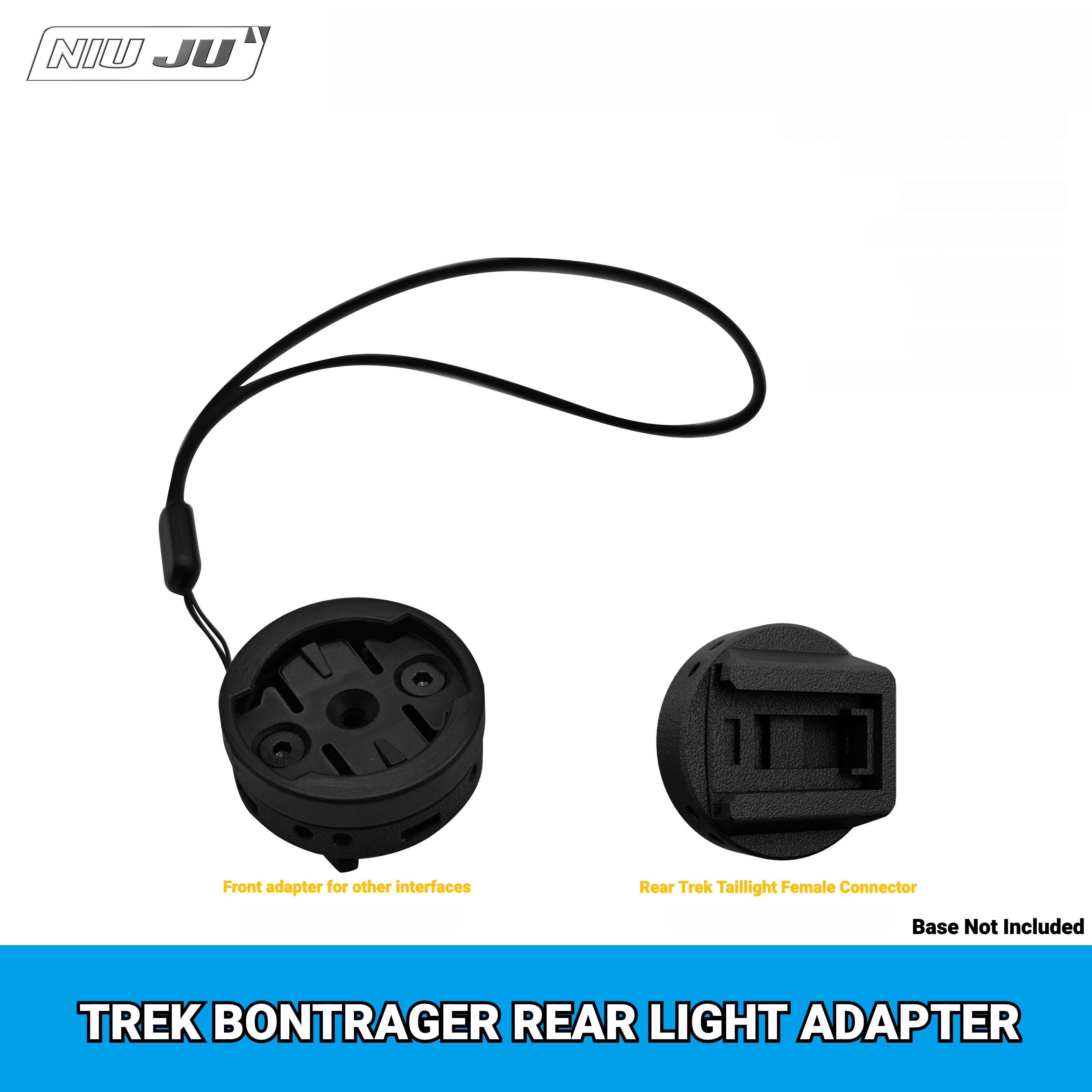 NIUJU Rear Light Adapter for TREK Bontrager Mount | Garmin Varia / Magene Compatible