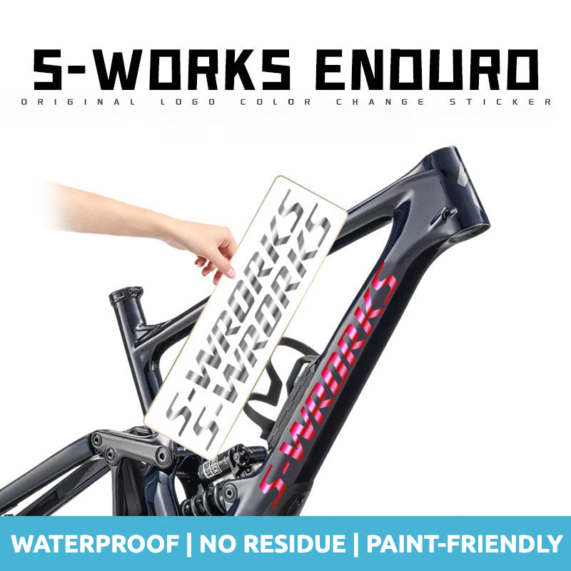 Specialized S-Works Enduro Frame Logo Cover Decal Sticker | Waterproof Custom MTB Frame Decal