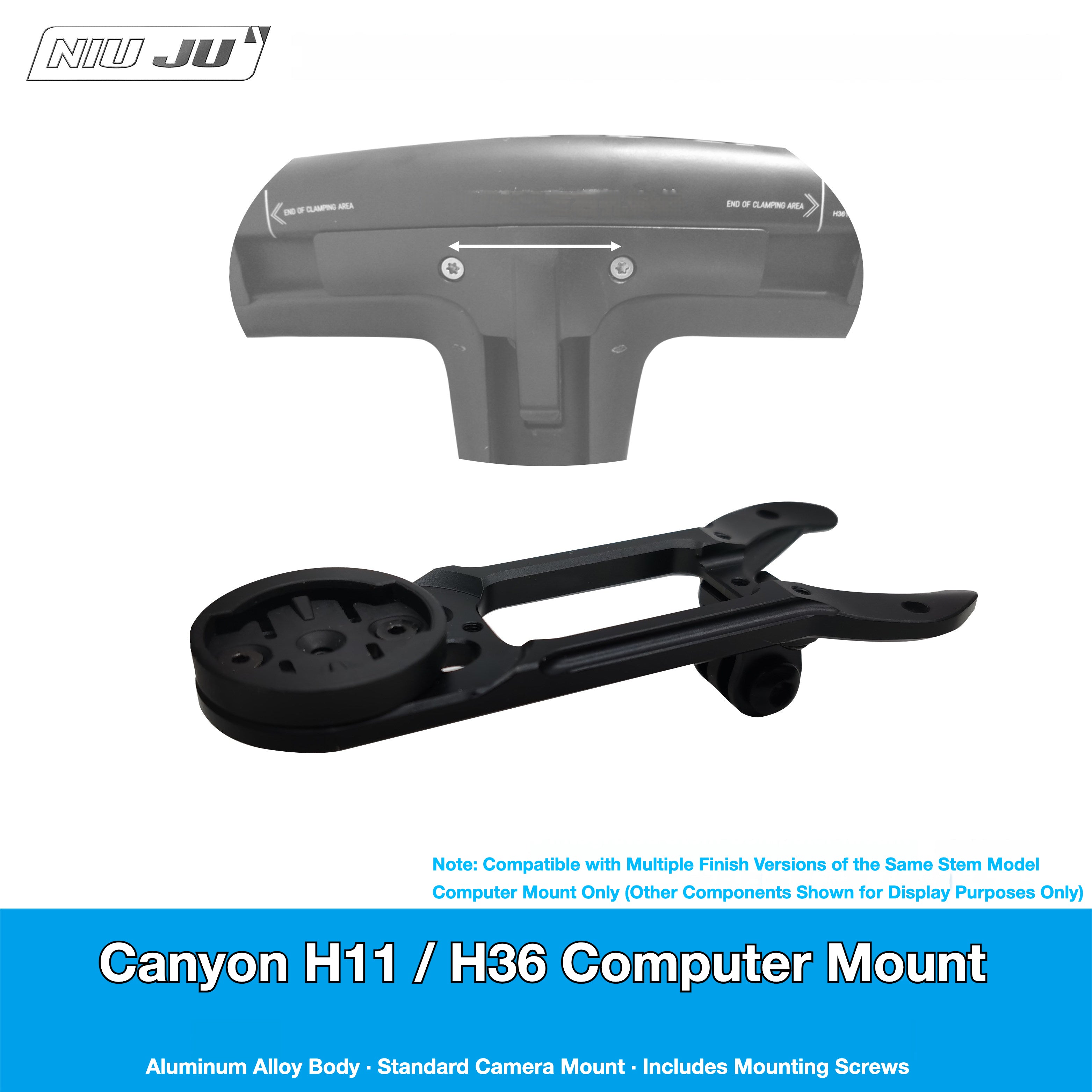 Canyon H36 H11 Computer Mount | Aero Cockpit Extension Mount
