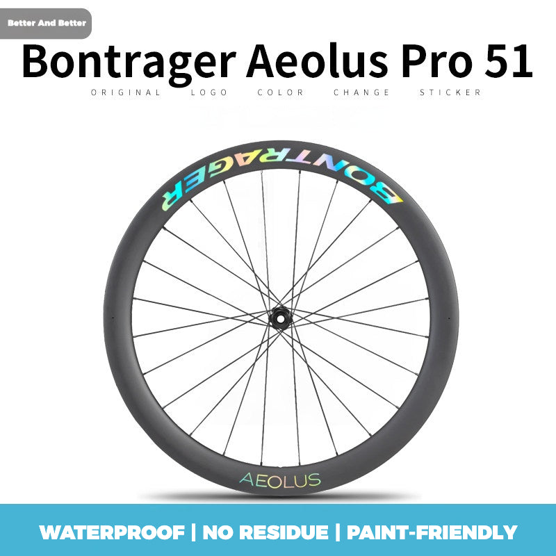 Bontrager Aeolus Pro 51 Decal Stickers | Custom Rim Decals for Carbon Wheelset | Waterproof Vinyl