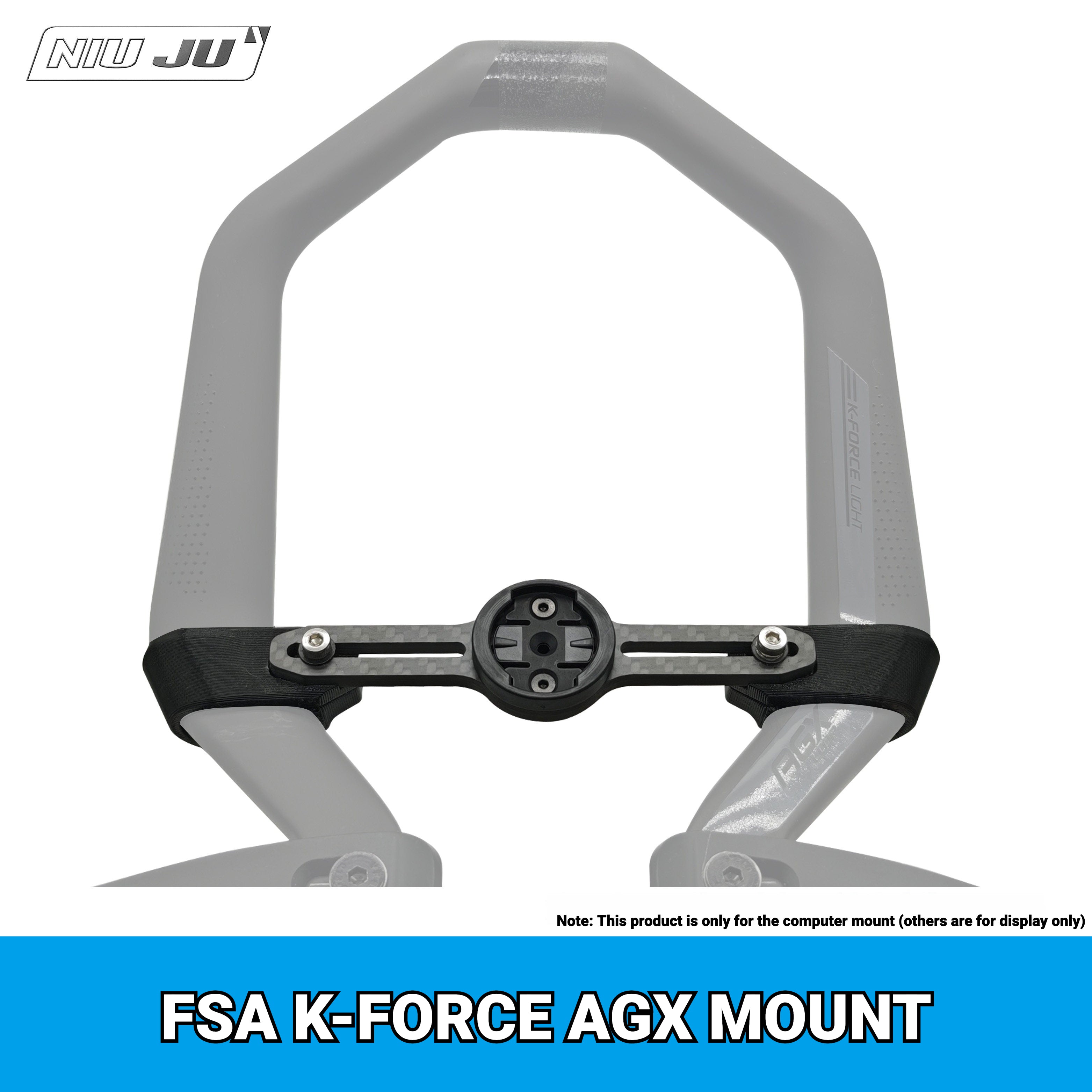 NIUJU Computer Mount for FSA K-FORCE AGX Aero Bar | Garmin Wahoo TT Extension Mount