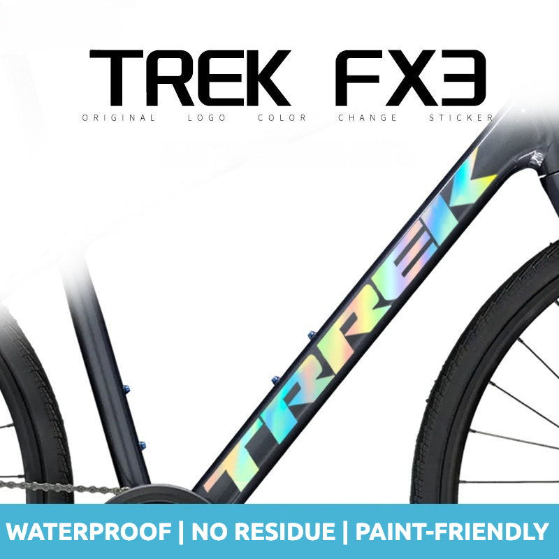 Trek FX 3 Frame Decal Sticker Kit – Logo Color Change for Trek FX3 Hybrid Fitness Bike