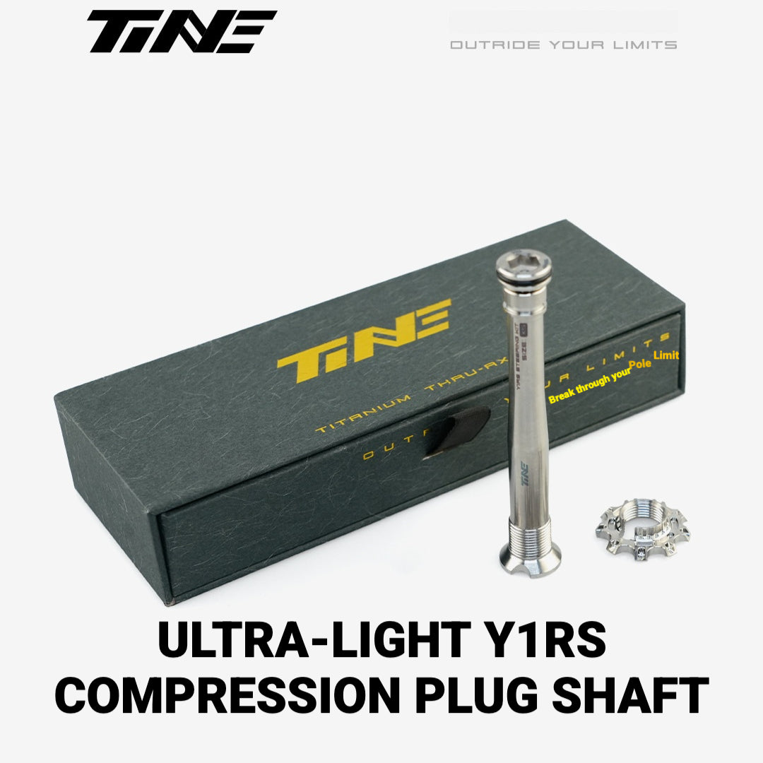 TiNE Ultra-Light Titanium Compression Plug Shaft for Colnago Y1RS | Steerer Upgrade
