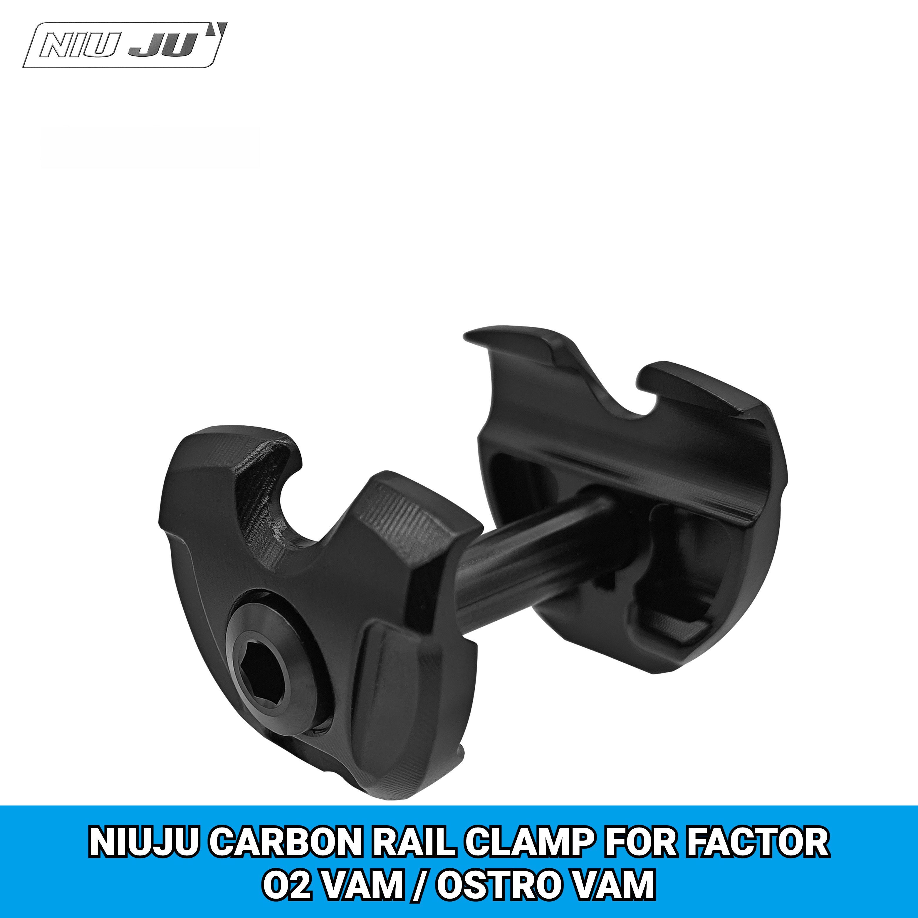 NIUJU Torque 10mm Saddle Clamp for FACTOR OSTRO VAM | 7×9mm Carbon Rail Compatible