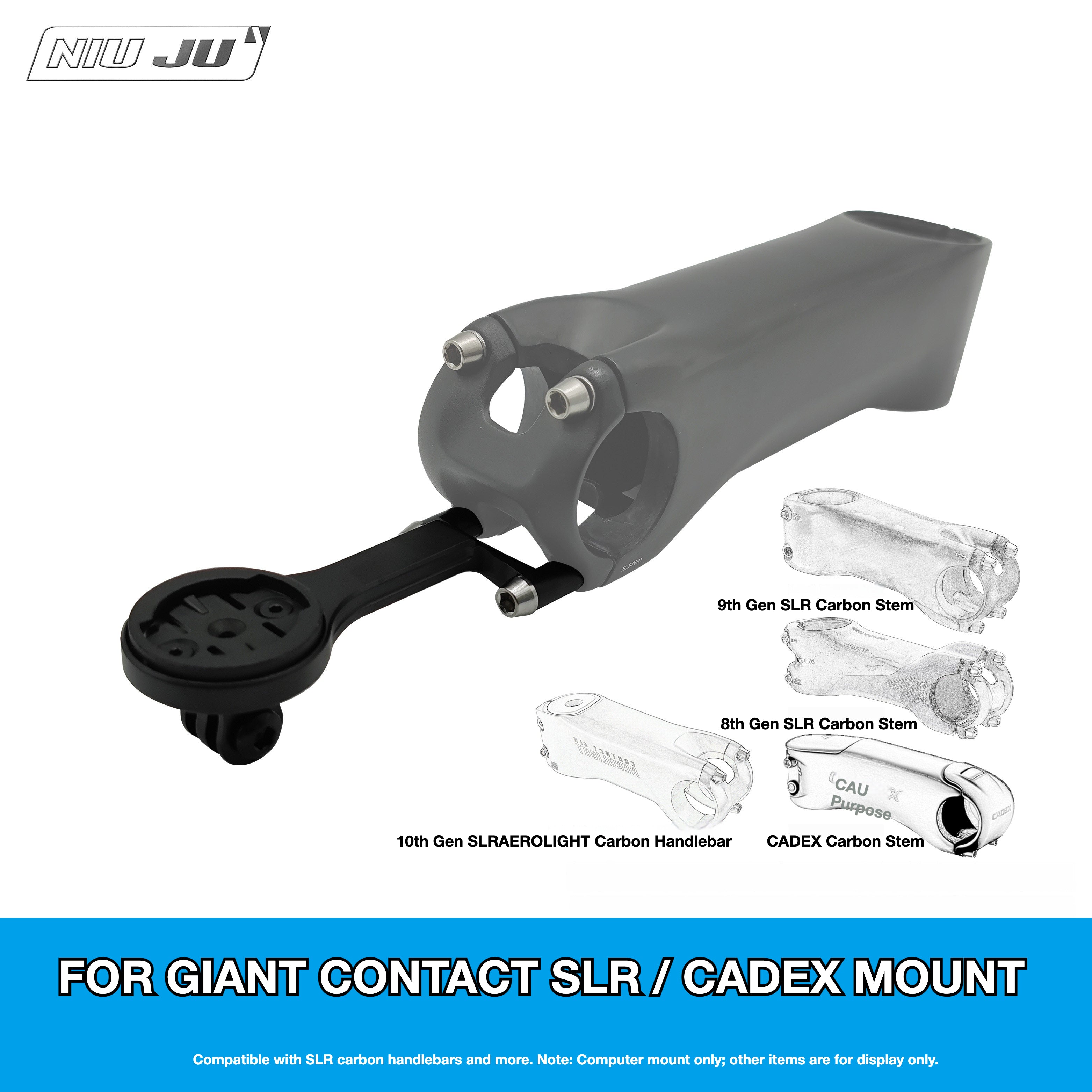 Torque Computer Mount for GIANT CONTACT SLR Stem & CADEX Extension
