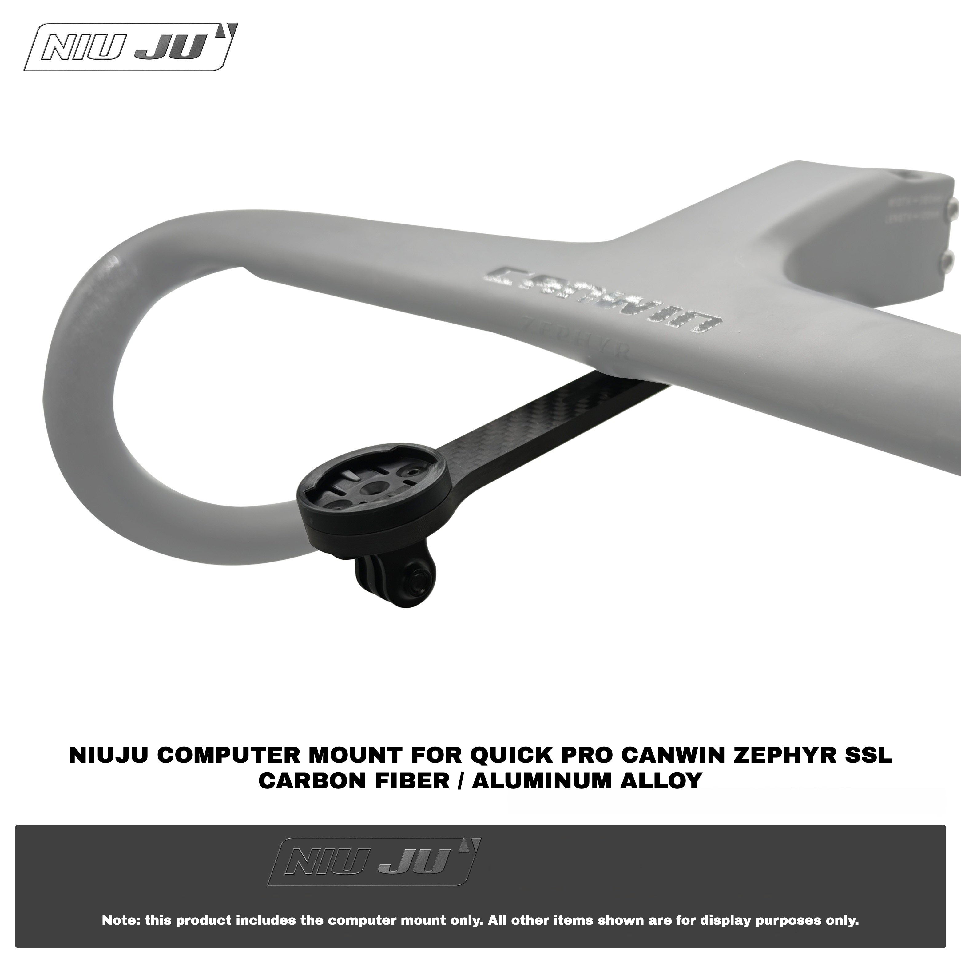 NIUJU Computer Mount for QUICK PRO CANWIN ZEPHYR SSL Carbon Fiber / Aluminum Alloy
