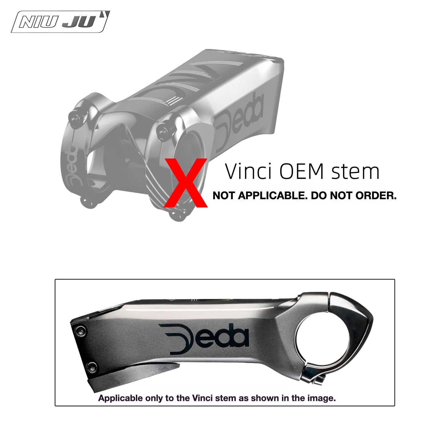 DEDA Vinci DCR Stem Computer Mount | Garmin Wahoo Mount