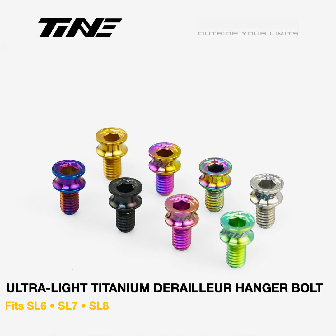 TiNE Ultra-Light Titanium Rear Derailleur Hanger Bolts for Specialized Tarmac SL6 SL7 SL8 | 0.9g