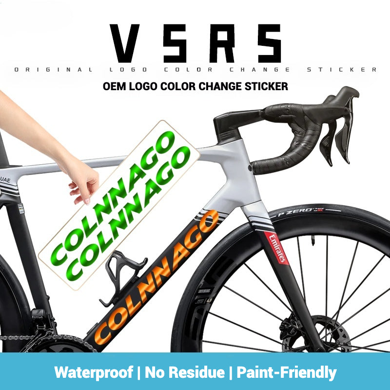 Colnago V5RS Logo Decal Set (2× Downtube + 1× Headtube)｜Custom Frame Color Change Stickers｜35+ Colors