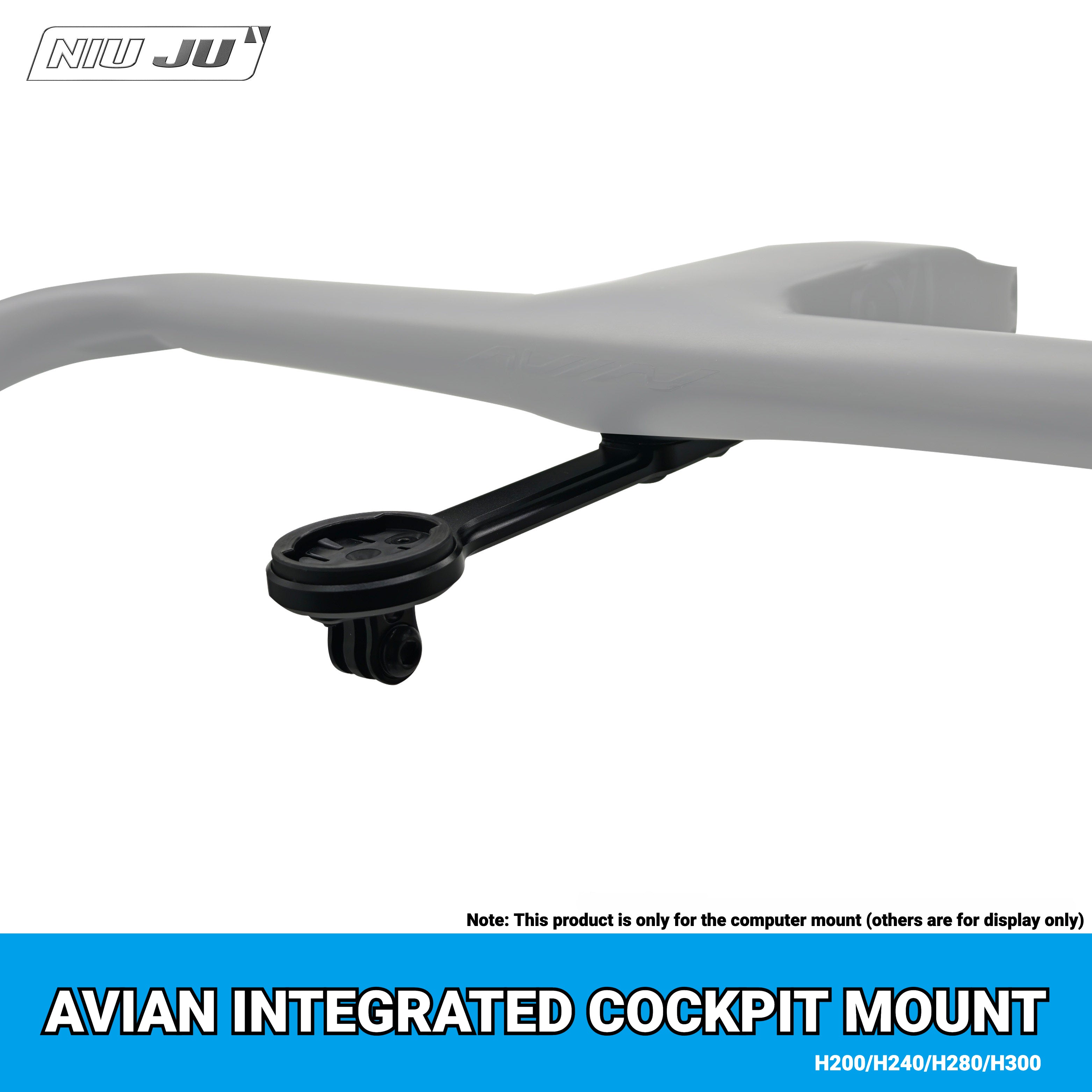 Avian Carbon Integrated Handlebar Computer Mount | Wahoo ELEMNT ACE Compatible Aero Bike Mount