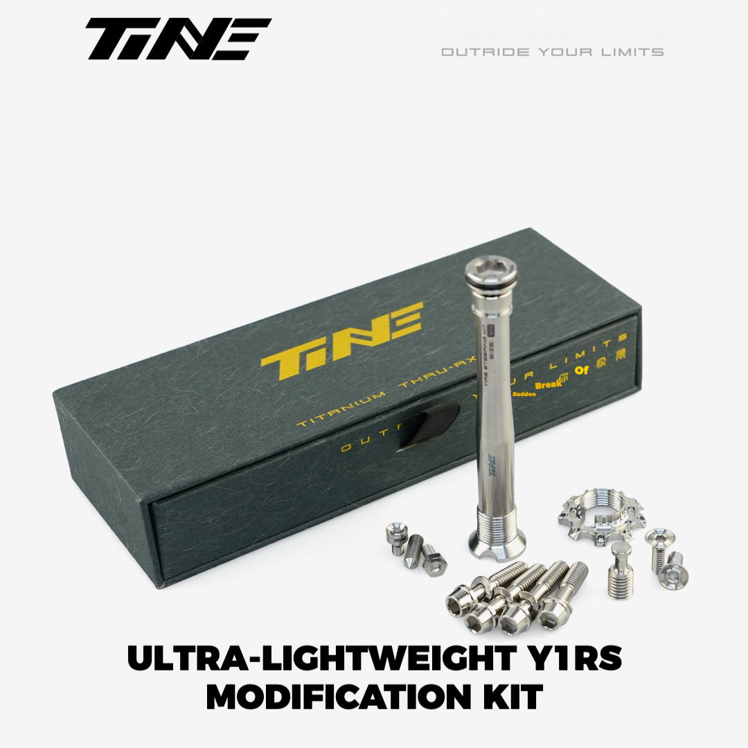 TiNE Titanium Upgrade Kit for Colnago Y1RS – Ultralight Steerer Expander & Titanium Bolt Set