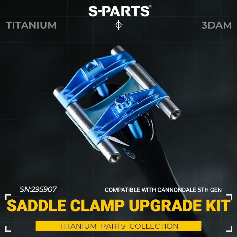 S-PARTS Titanium Saddle Clamp Bolt Kit for Cannondale SystemSix Gen 5 – 3D Printed Lightweight Upgrade