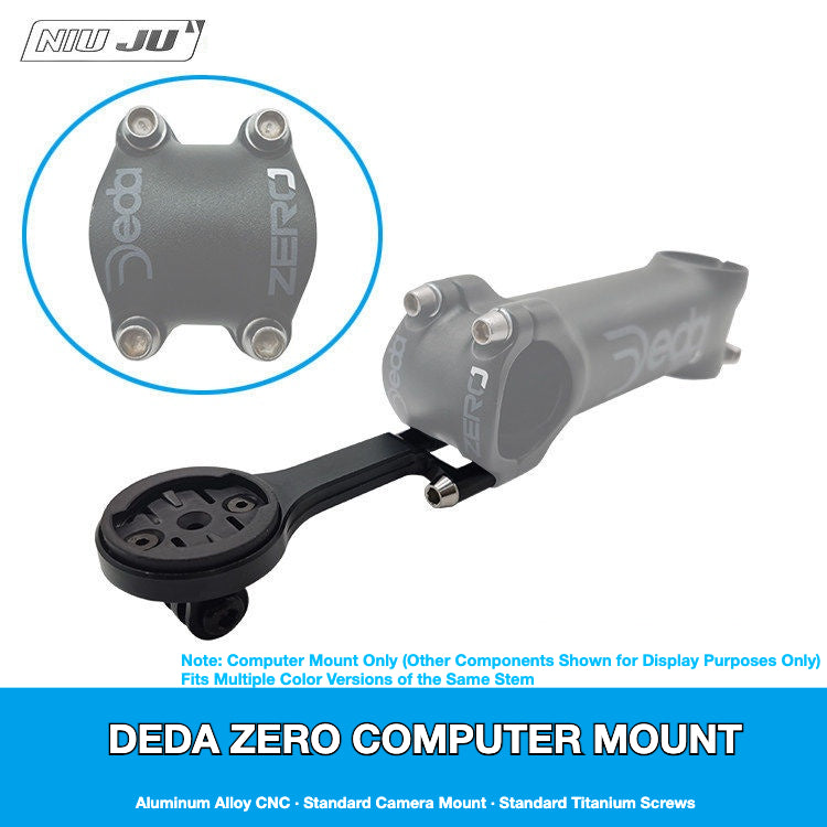 NIUJU DEDA ZERO Computer Mount | Lightweight Garmin Wahoo Stem Mount for Colnago CLX