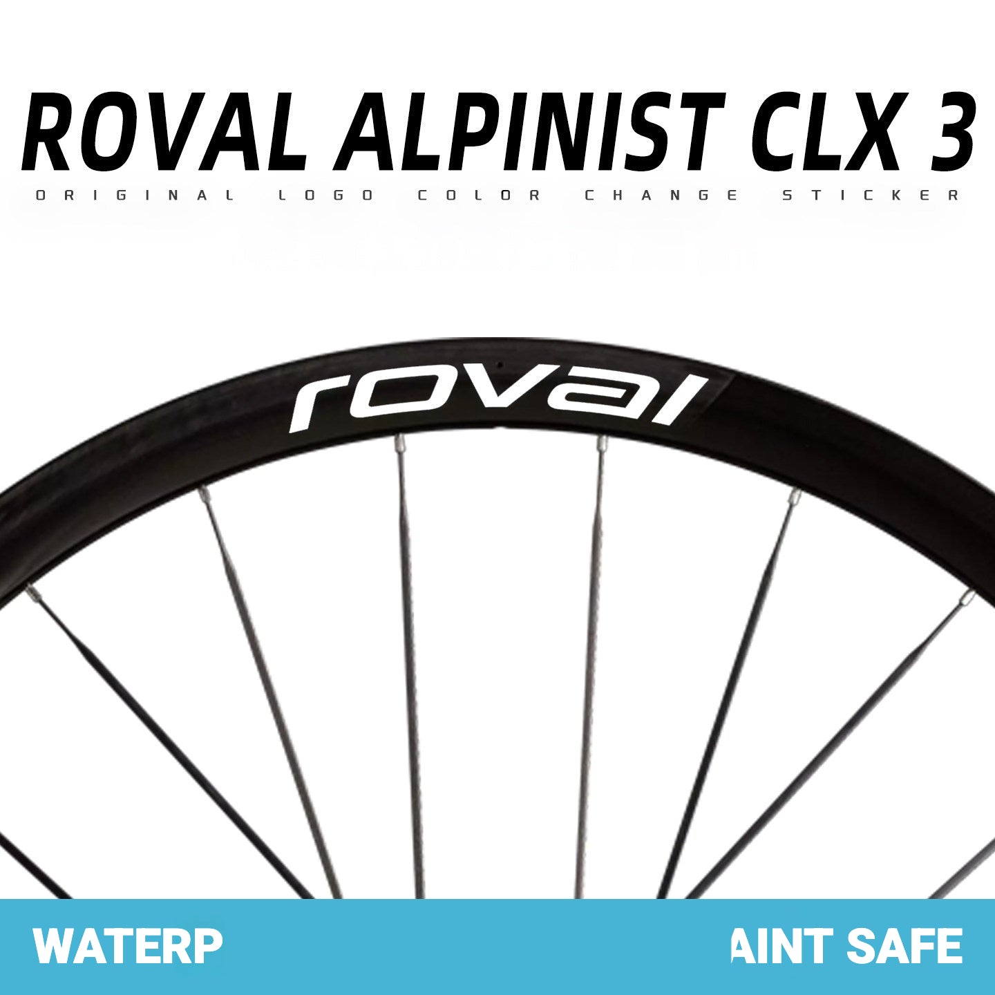 Roval Alpinist CLX 3 Wheel Decals | Waterproof Custom Rim Stickers for Specialized Carbon Wheels