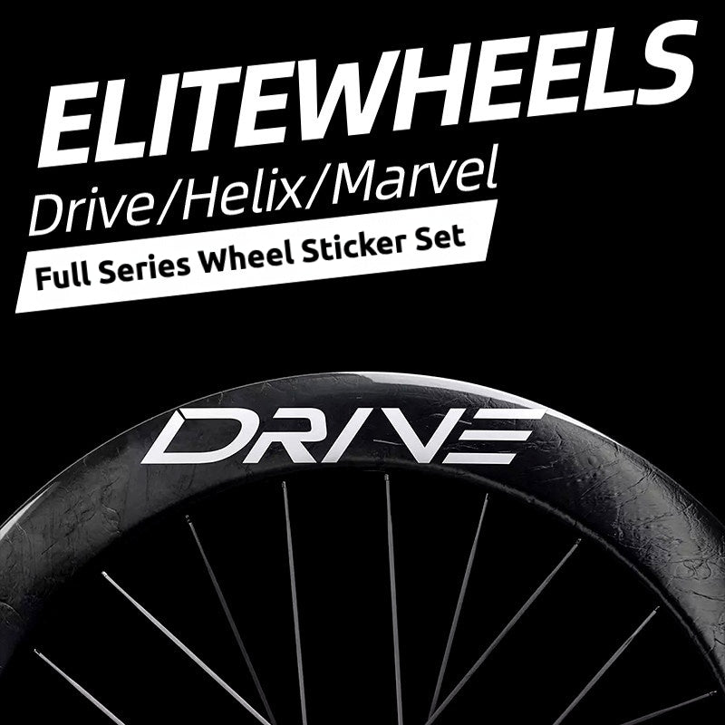 Elitewheels Drive / Helix / Marvel II Wheel Decals | Custom Road Bike Rim Stickers