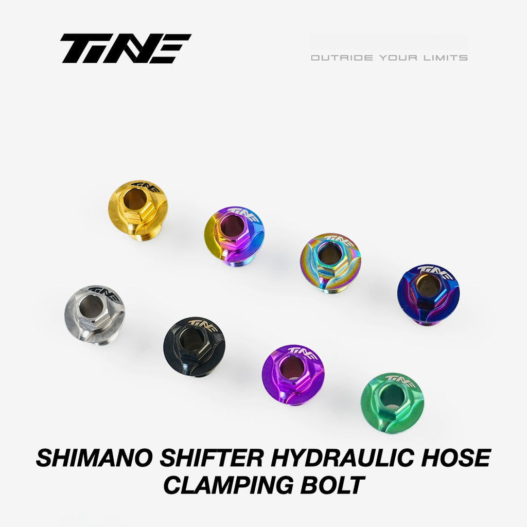 TiNE Titanium Shimano Shifter Hydraulic Hose Clamping Bolt