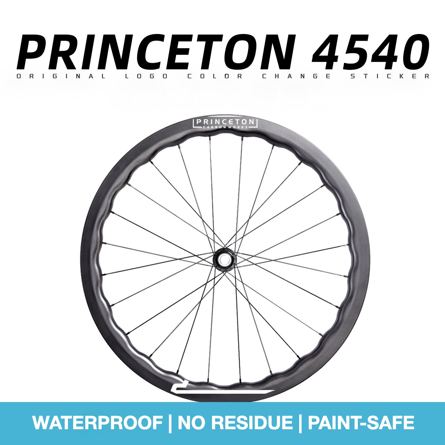 Princeton 4540 Wheel Decal Sticker Kit – Logo Cover & Color Change