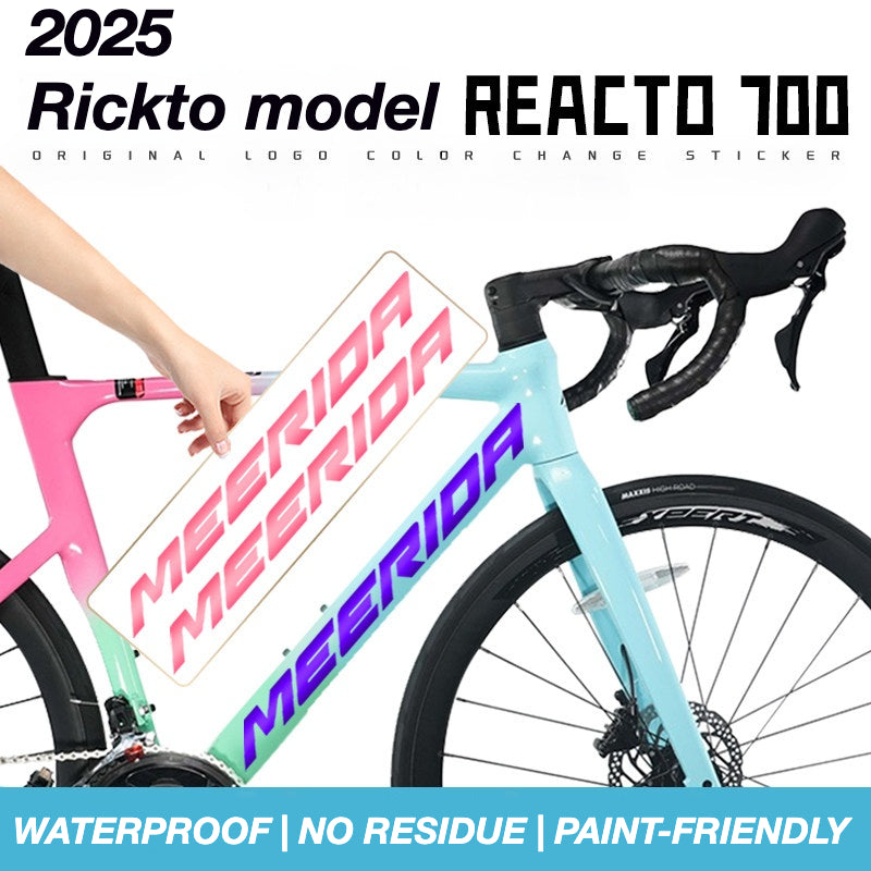 Custom OEM Logo Decals for Merida Reacto 700 Road Bike Frame | Waterproof Overlay Stickers