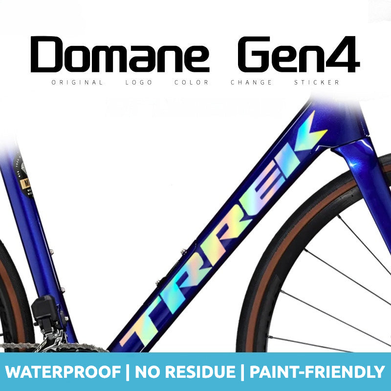 Trek Domane SL Gen 4 Frame Decal Sticker Kit – Logo Color Change Overlay for Domane SL Fourth Generation