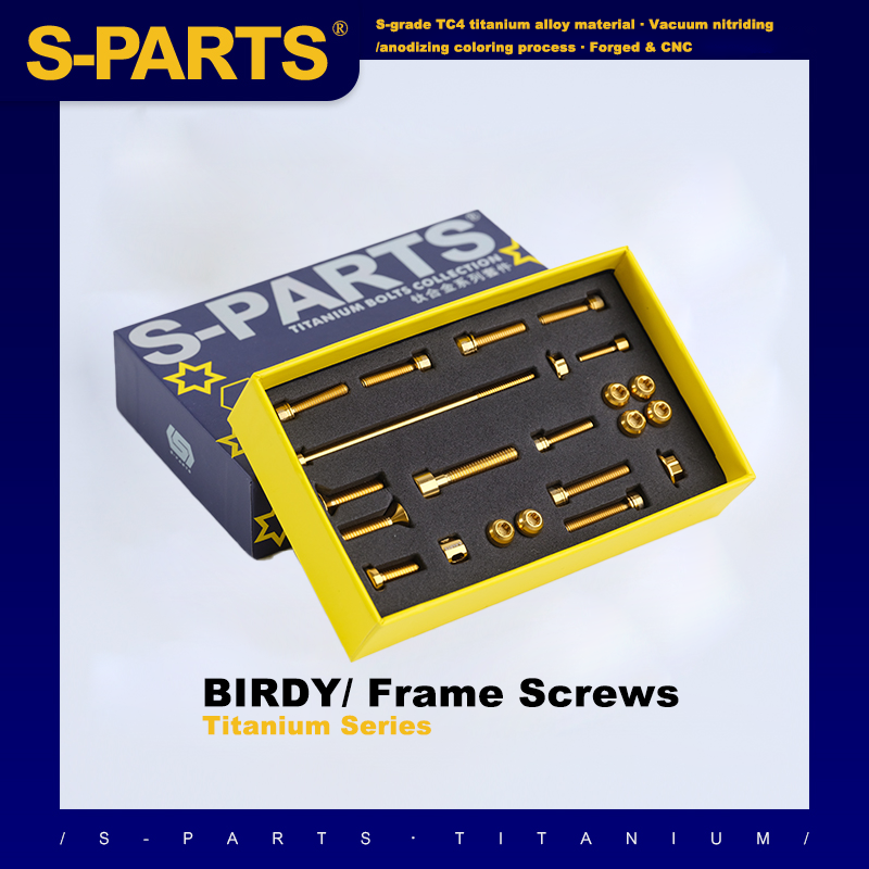 S-PARTS titanium birdy frame screw set