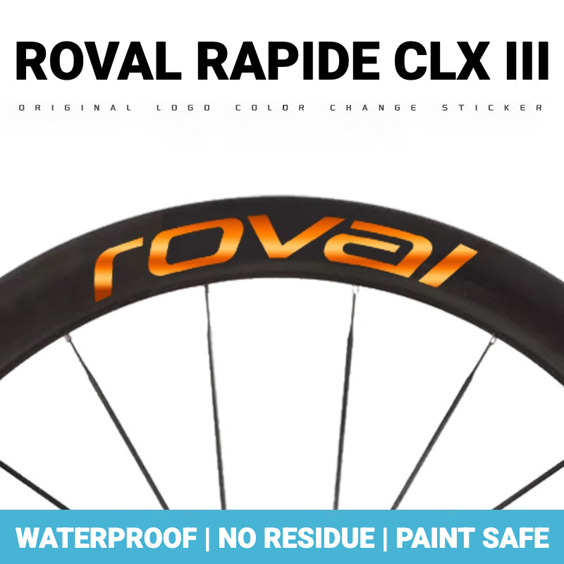 Roval Rapide CLX 3 Wheel Decals | Custom Waterproof Rim Stickers for Specialized Carbon Wheels