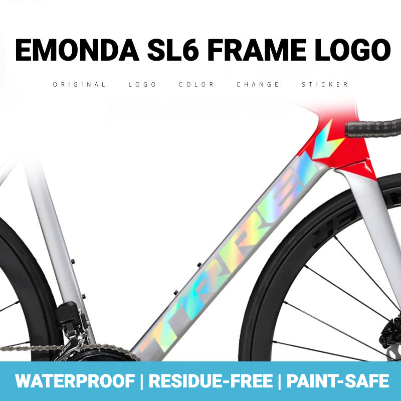 Kit de décalcomanies pour le tube diagonal du cadre Trek Émonda SL – Autocollant imperméable avec changement de couleur du logo