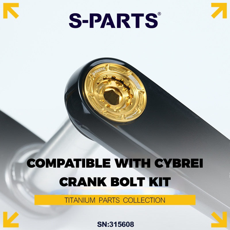 S-PARTS Titanium Crank Bolt Kit for CYBREI GP3 Lightweight Upgrade