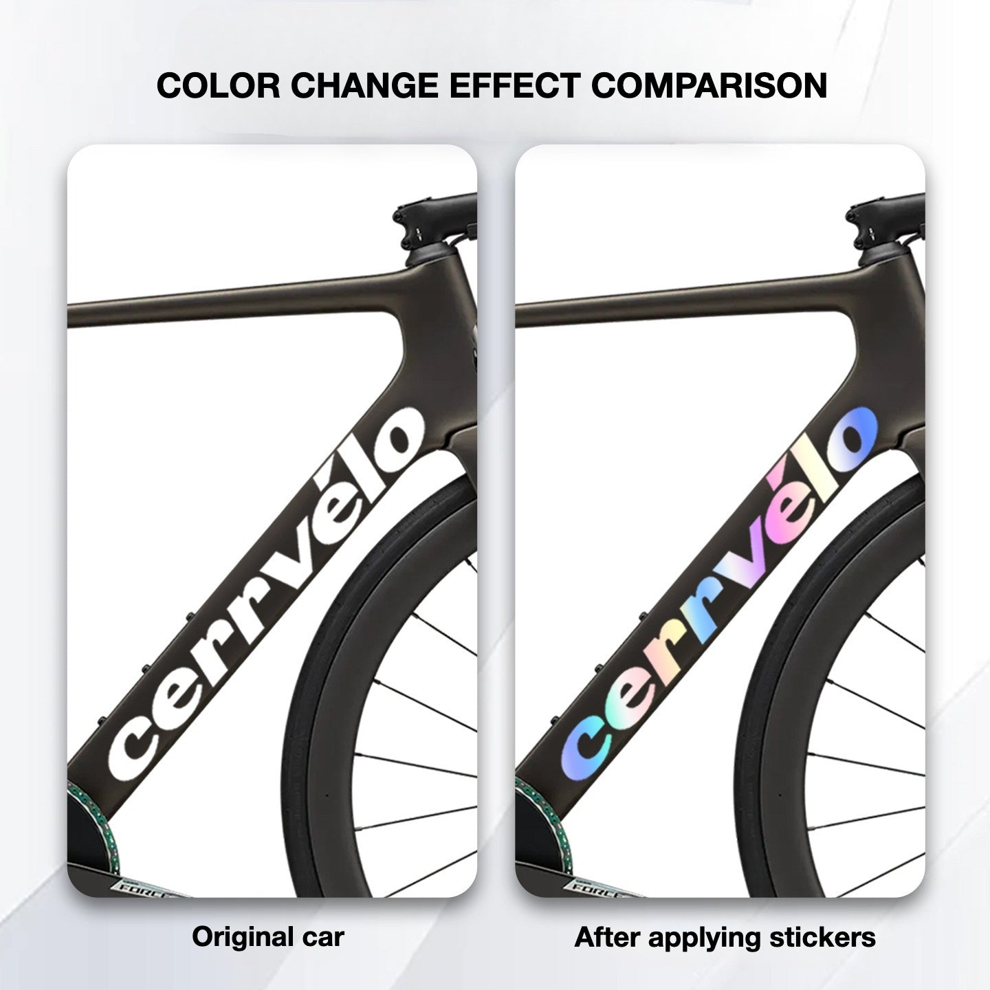 Custom OEM Logo Decals for 2026 Cervélo Soloist Road Bike Frame | Waterproof Overlay Stickers(Please leave your frame size in the order notes when placing your order.）