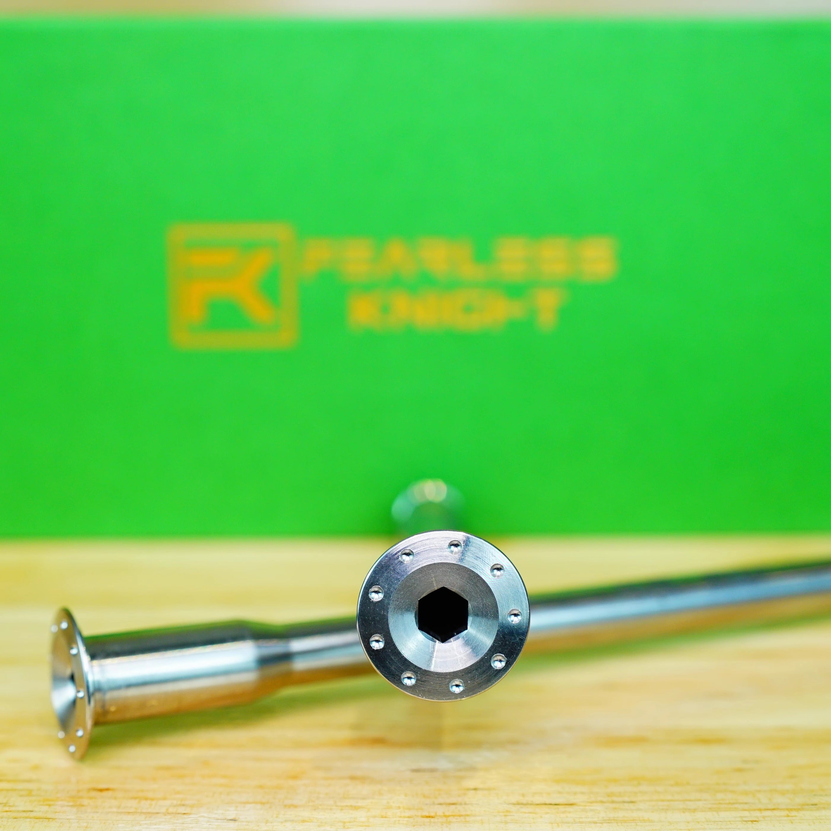 Fearless Knight Titanium Thru Axle - Compatible with Pinarello, Specialized, Colnago, Trek, Ridley Road Bikes