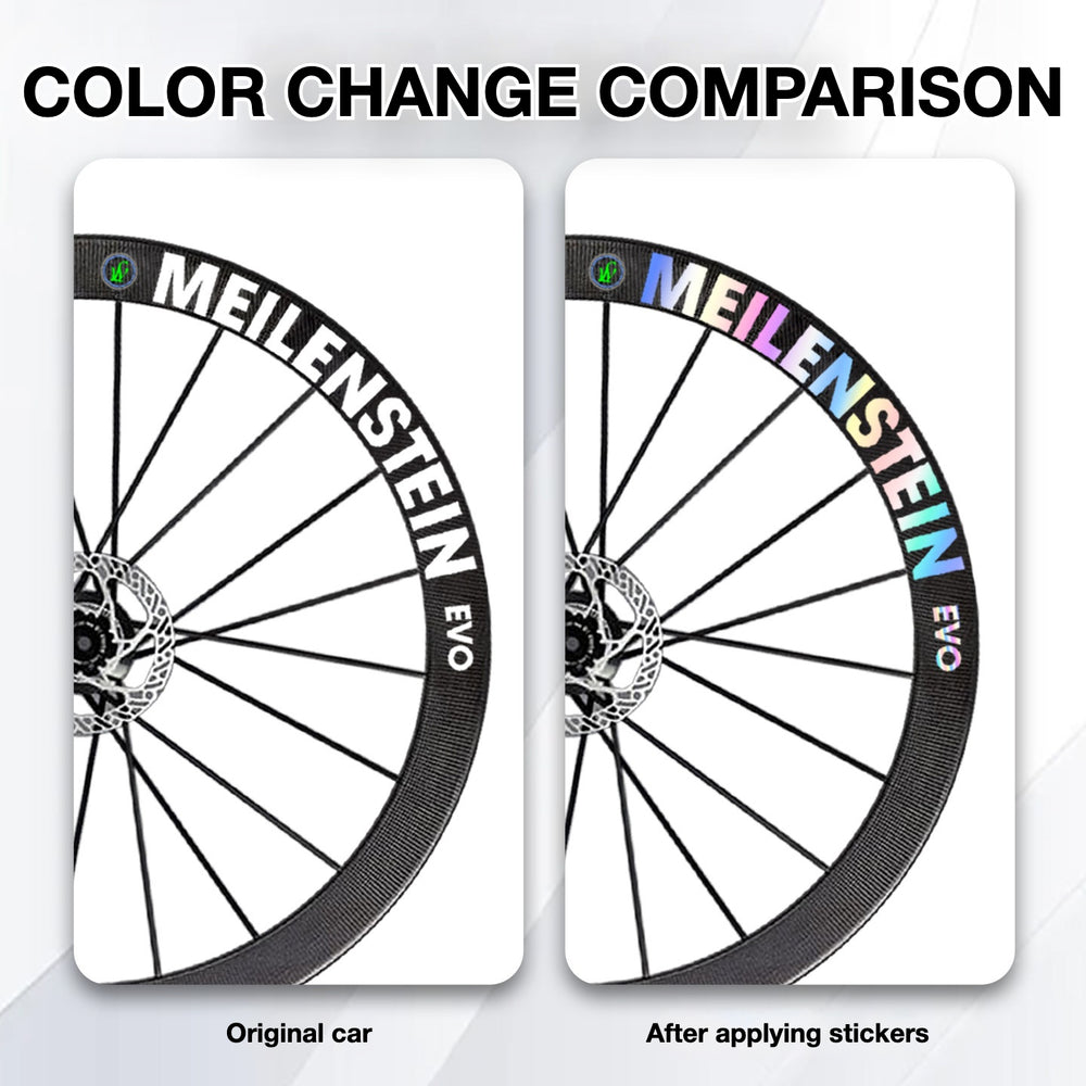 Notes Sticker Logo Lightweight MEILENSTEIN EVO Wheel Decals Sticker Kit