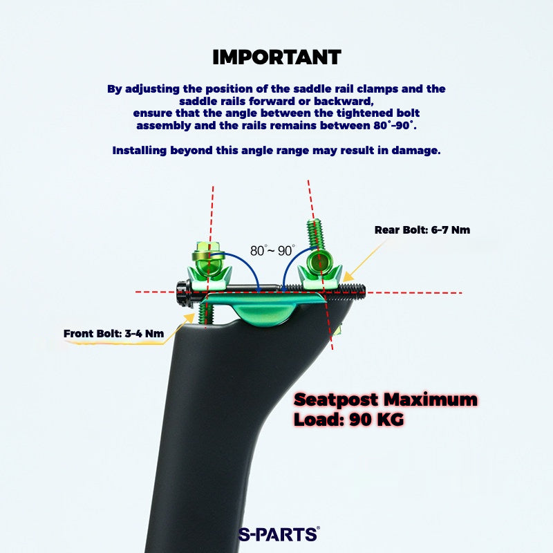 Colnago Y1RS / V5RS 3DAM Titanium Seatpost Clamp Kit | Saddle Yoke & Cradle Upgrade