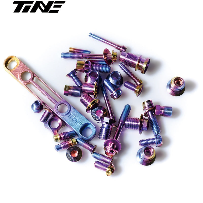 TiNE Ultra-Lightweight Titanium Bolt Kit for Shimano Dura-Ace 9270 / Ultegra 8170 / 105 7170 – Multiple Colors