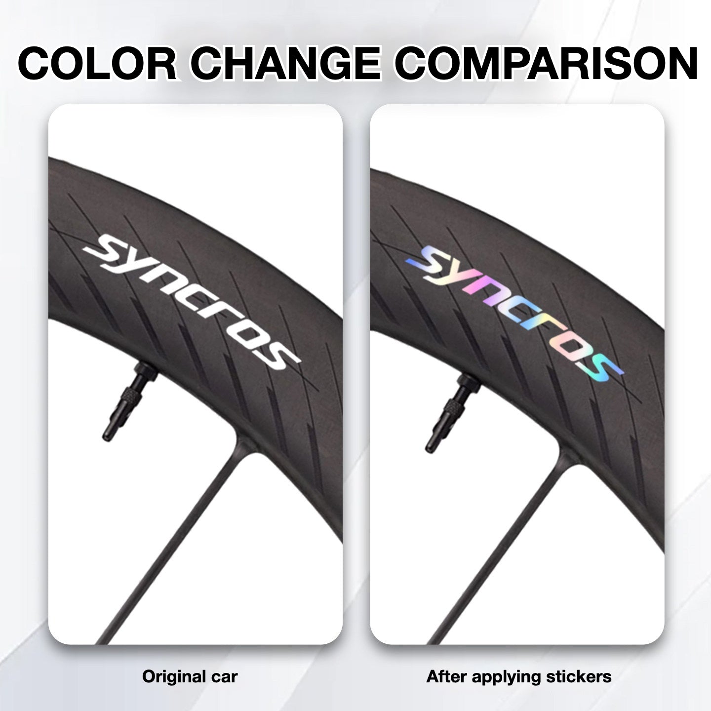 Syncros Capital SL60 Wheel Decal Sticker Kit – Logo Cover & Color Change