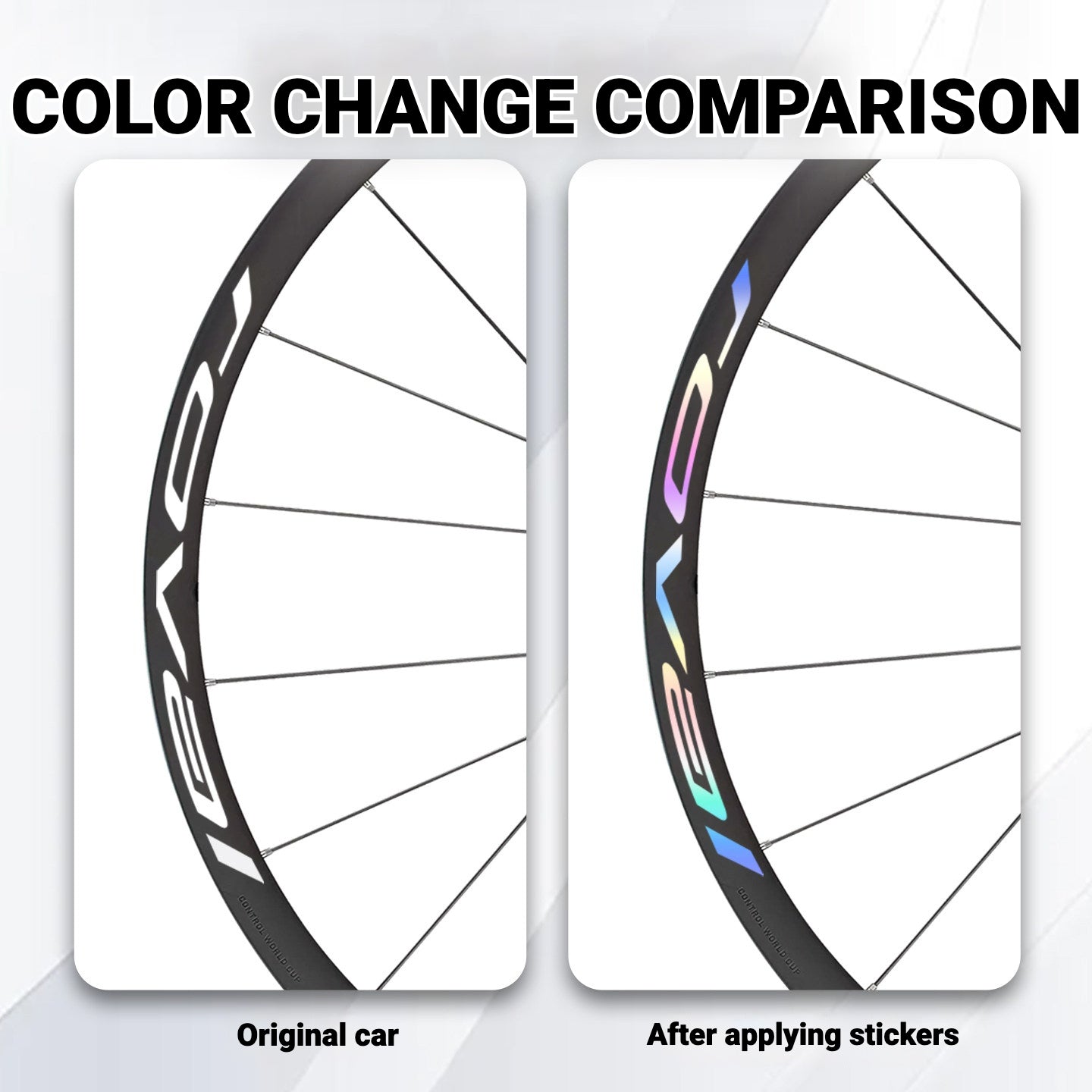 Roval Control 29 MTB Wheel Decals | Custom Logo Color Change Stickers for Carbon Mountain Bike Wheels