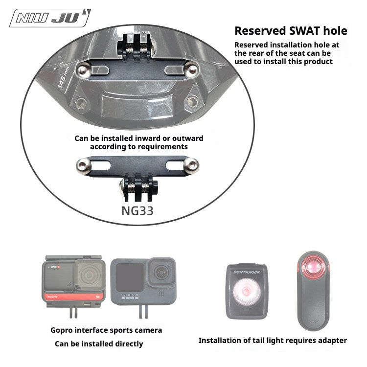 Specialized S-Works Saddle SWAT Mount Bracket｜GoPro Camera Holder / Rear Light Mount / Race Number Plate
